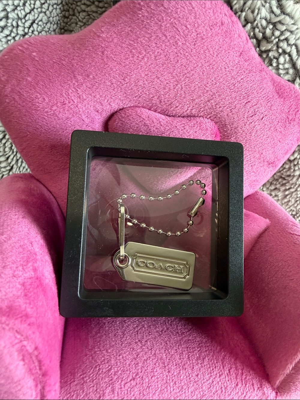 Coach Small Silver Logo Hangtag
